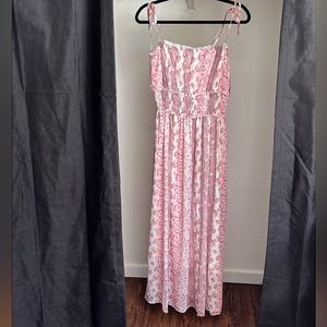 Garland Floral Smocked Maxi Dress